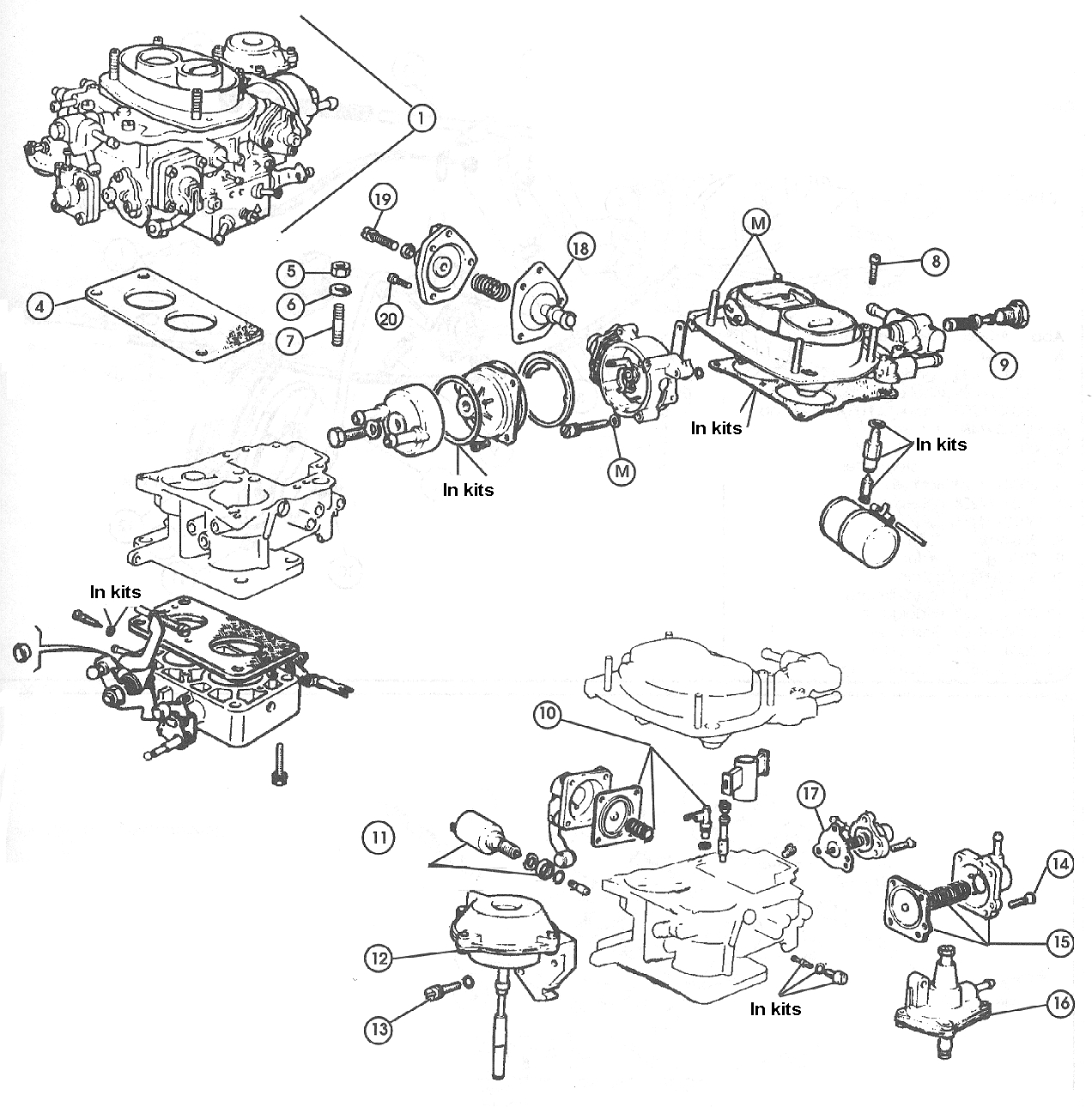 Carburettor – 1979-80  1995cc.